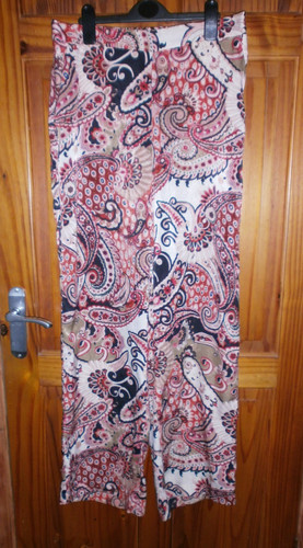 Zara red beige paisley - zara,