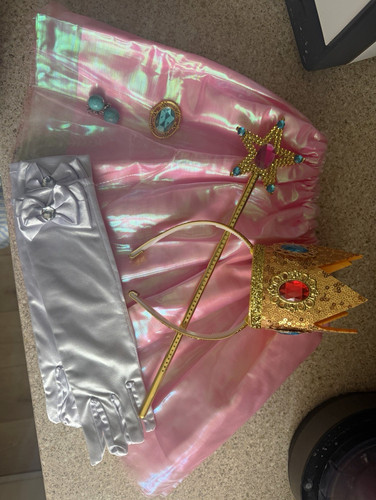 Princess peach dress set - peach,