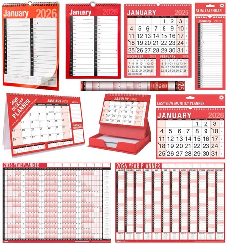 2026 wall calendar slim - calendar,