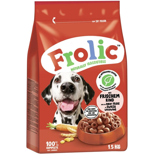 Frolic beef semi - beef, dog