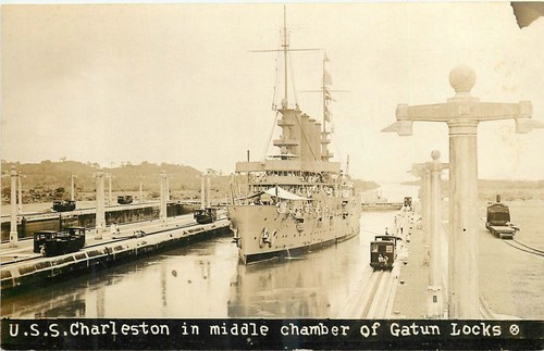 1920s panama canal uss - panama,
