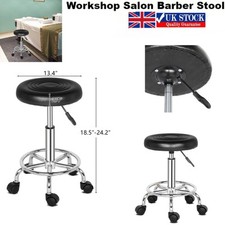 360° Hairdressing Cutting Stool Beautician Manicure Nail Salon Swivel Chair Seat
