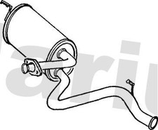 Rear Muffler Exhaust Silencer