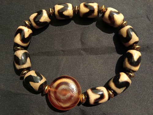 Tibetan agate dzi tiger - tibetan, *tiger