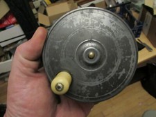 rare vintage malloch alloy perfect pattern princess salmon fly fishing reel 4"