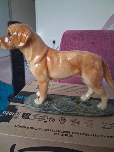 Vintage caramel glazed dog - vintage,