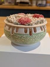 Handcast Designs Ltd Vintage Lidded Trinket Dish floral Design Pot Pourri