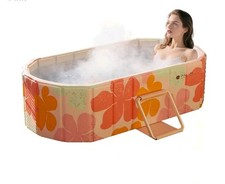 XUDREZ Folding Bathtub Portable Sauna SPA Aromatic Bath for 1-2 People