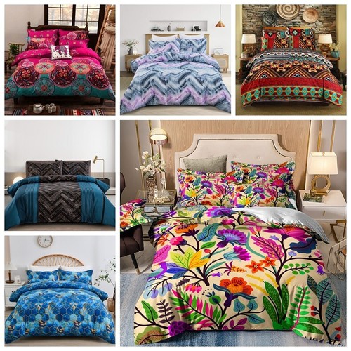 Striped boho duvet cover - cover, set