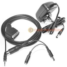 AMSTRAD CPC 464 TV CONNECTION KIT - PSU ADAPTER & ACTIVE RGB SCART CABLE