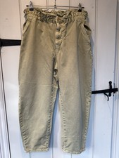 Zara Paper Bag Jeans  EU 42 UK 14