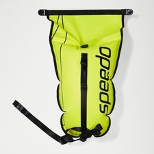 Speedo Hyper Yellow Tow Float with Dry Bag Floats and Inflatables Swimming 