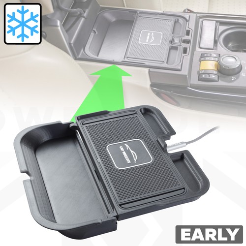 Wireless phone charging tray