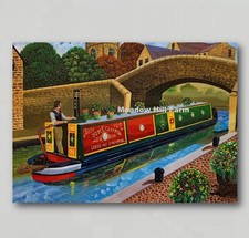 Fridge Magnet Canal Barge