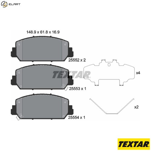 Brake pad set disc - pad,