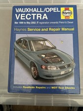 Haynes Manual Vauxhall/opel Vectra Mar 1999 - May 2002 T Reg Onwards (SKU 6)