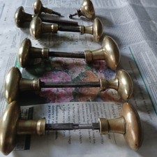 Antique brass door handles
