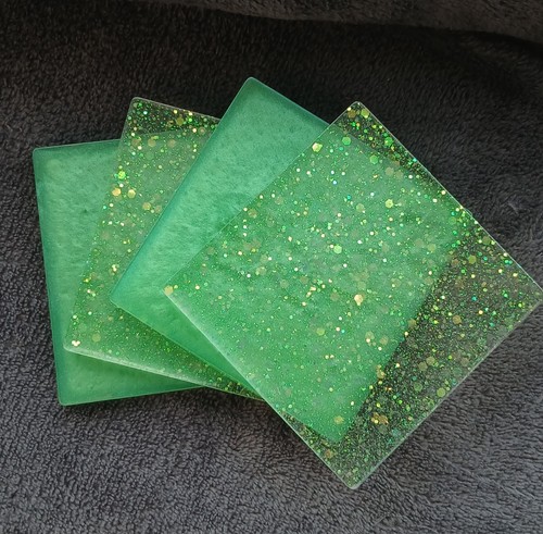 Handcrafted resin set - of, 4