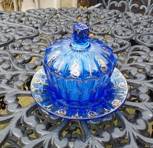 Antique bohemian cobalt - bohemian, glass