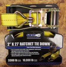 GRIP 27486 2" x 27' Heavy Duty Ratchet Tie Down #9B-C0015