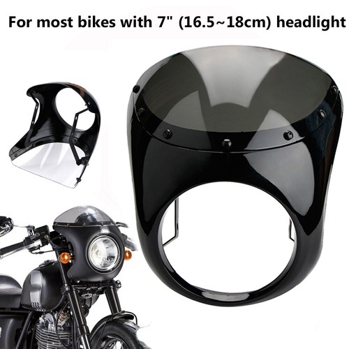 Motorcycle front headlight - 7",