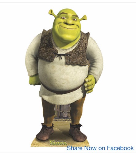 Shrek cardboard cutout free - cardboard,
