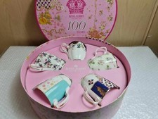 100 Years of Royal Albert 5 Piece Bone China Mug Set (1900-1940) with Box - Rare