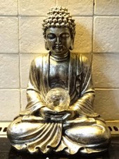 Solar Powered Resin Buddha