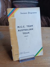 RARE 1946-47 MCC [England] Cricket Team Australian Tour Souvenir Programme ASHES