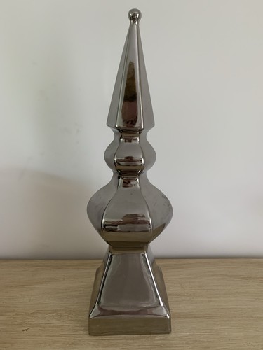 Decorative tall modern - tall, silver