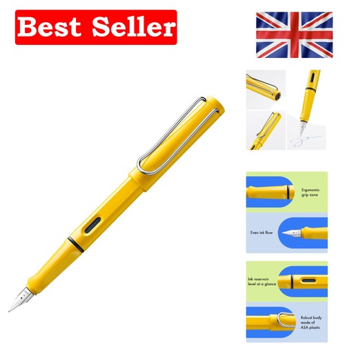 Durable yellow fountain pen - yellow,