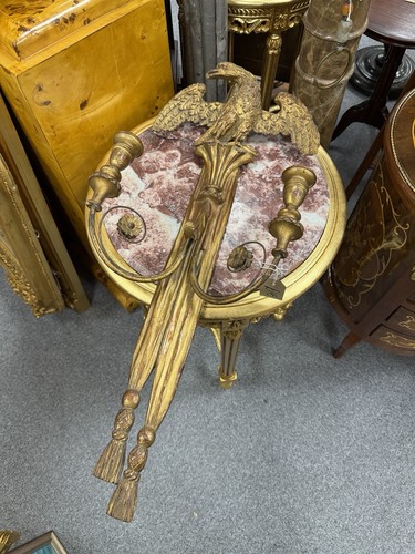 Large antique arm giltwood - antique,