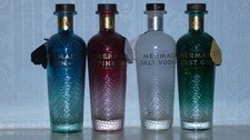 4X EMPTY MERMAID GIN BOTTLES