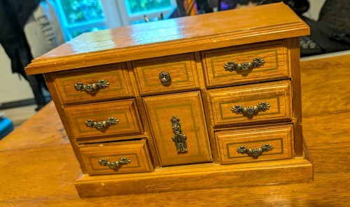 Vintage retro wooden chest - wooden, of