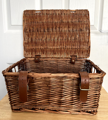 Dark brown woven willow - dark,