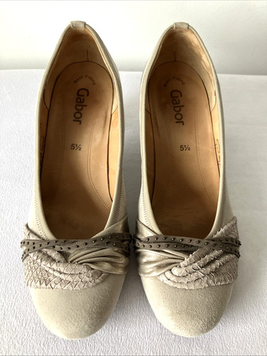 Gabor mid heel suede - gabor, pumps
