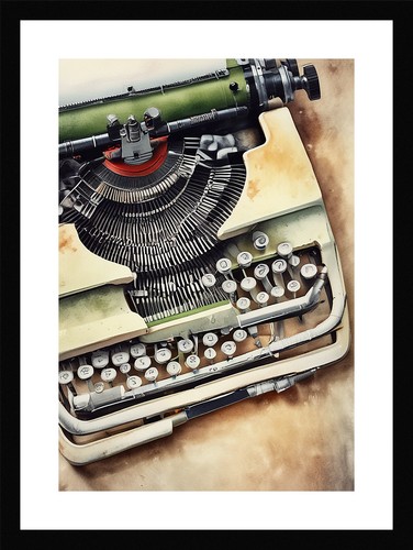 Nostalgic vintage typewriter - vintage,