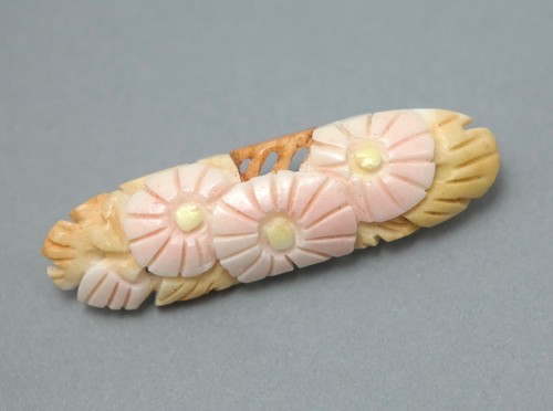 Vintage mid century carved - , &