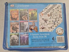 DK Eyewitness Books 8 Books Box Set Posters & Clip Art CD RRP:£63.92 VGC