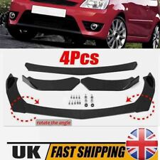 Gloss Black For Ford Fiesta ST MK5 6 Mk7 MK7.5 Front Bumper Lip Spoiler Splitter