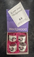 Vintage Wedgewood Porcelain Napkin Rings Set of 4 Hathaway Rose