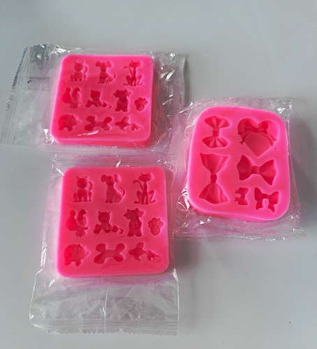 Pink silicone teddy bear - bear, &