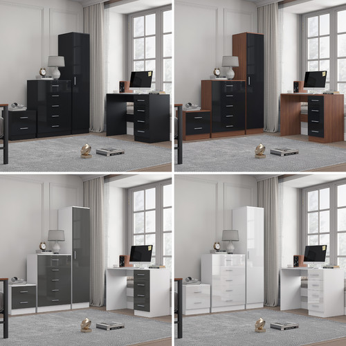Reflect gloss 4pc bedroom set - 4pc,