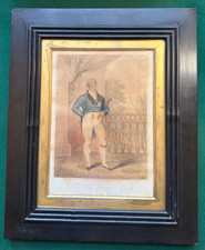 Antique Hand Coloured Etching