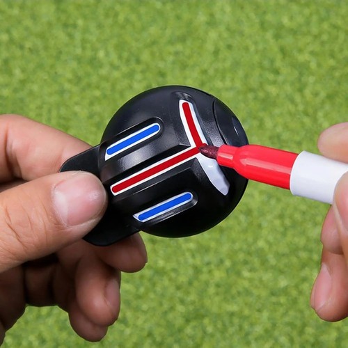 Golf ball liner marker - ball, pen