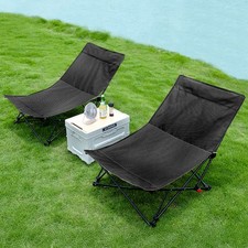 Folding Camping Chairs Fishing Seat Lightweight Outdoor Patio Garden Beach Chair