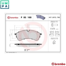 BRAKE PAD SET DISC BRAKE P 85