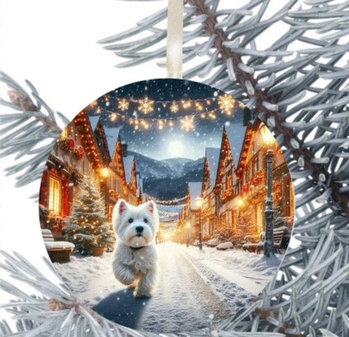 Westie dog hanging - westie,