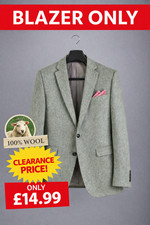 Mens Sage Green 100% Wool