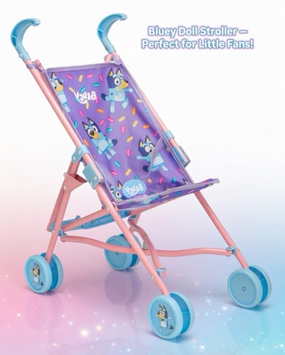 Bluey junior dolls stroller - bluey,